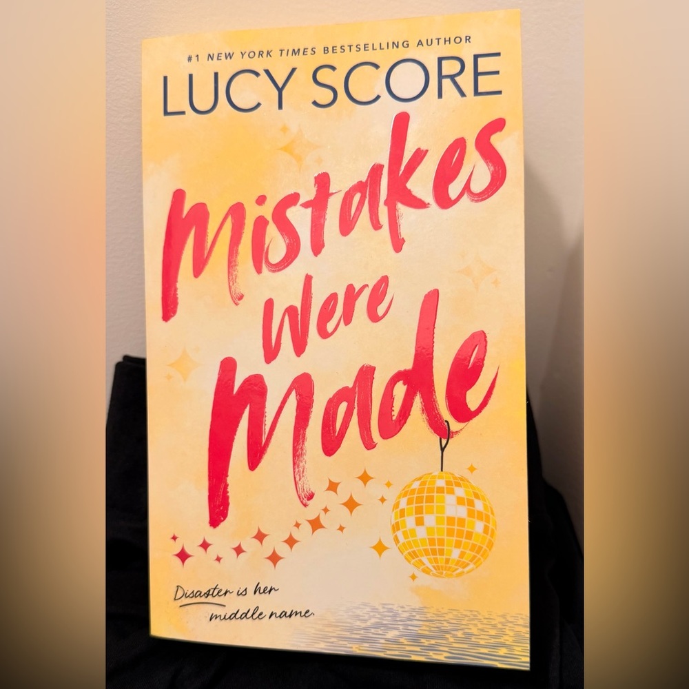 Lucy Score "Mistakes Were Made" Paperback - Yellow & Pink Cover
